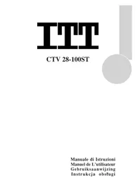 Notice ITT CTV 28100 ST Téléviseur