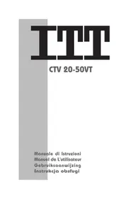 Notice ITT CTV 2050 VT Téléviseur