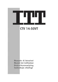Notice ITT CTV 1450 VT Téléviseur