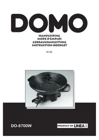 Notice DOMO DO8700W Appareil à fondue, raclette et wok
