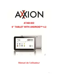 Notice Axxion ATAB922 Tablette