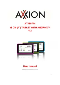 Notice Axxion ATAB714 Tablette