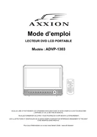 Notice Axxion ADVP1303 Téléviseur