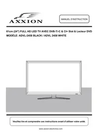 Notice Axxion ADVL2458 Téléviseur
