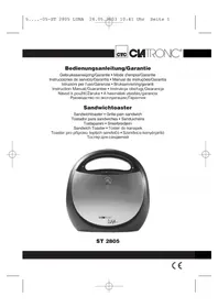 CLATRONIC ST 2805 - Fondue-, raclette- og wokapparat