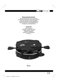 CLATRONIC RG 3114 - Appareil à fondue, raclette et wok