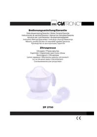 Notice CLATRONIC ZP 2750 Lisovače citrusů
