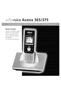 Notice SWISSVOICE AVENA 365 Téléphone