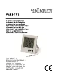 Notice VELLEMAN WS8471 Wetterstation