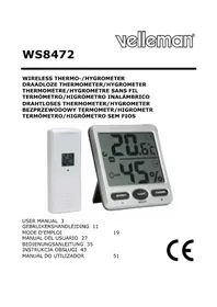Notice VELLEMAN WS8472 Wetterstation