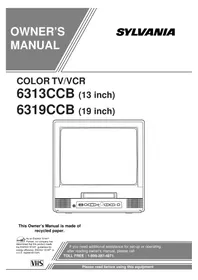 Notice SYLVANIA 6313CCB Téléviseur