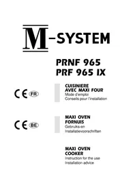 M-SYSTEM PRNF965 - Cuisinière