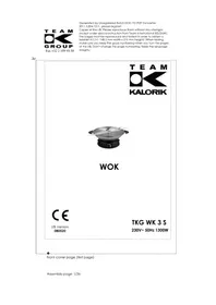 KALORIK TKG WK 3 S - Aparelho para fondue, raclette e wok