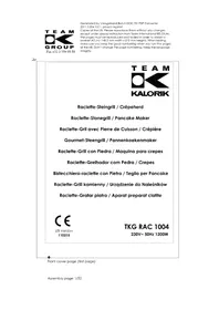 KALORIK TKG RAC 1004 - Aparat pentru fondue, raclette și wok