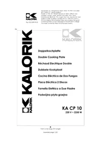 KA CP 10 KALORIK