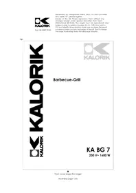 KALORIK KA BG 7 - Grill