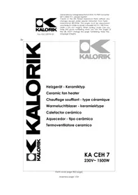 KALORIK KA CEH 7 - Riscaldamento