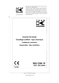 KALORIK TKG CEH 19 - Aquecimento