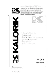 KALORIK KA CH 1 - Aquecimento