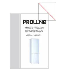 Notice PROLINE PLC280WF1 Frigorifero