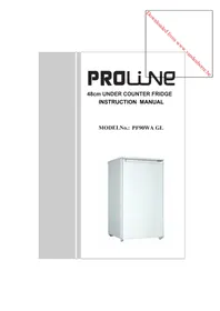 Notice PROLINE PF90WAGL Lednice