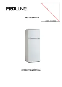 Notice PROLINE DD220E1 Lednice