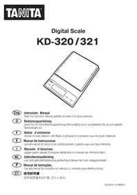 Notice TANITA KD320 厨房秤
