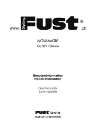 Notice Novamatic GS 927 I SILENCE Lave-vaisselle