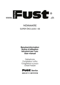 Notice Novamatic SUPER OKO PLUS 2230.1IB Réfrigérateur