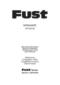 Notice Novamatic SO 1840IB Réfrigérateur