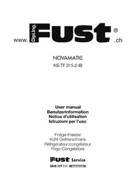 Notice Novamatic KSTF 315.2 Réfrigérateur