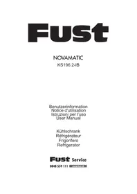 Notice Novamatic KS 196.2IB Réfrigérateur