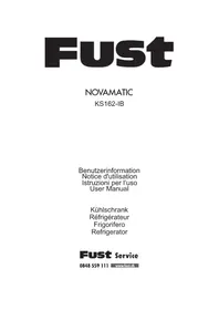 Notice Novamatic KS 162IB Réfrigérateur