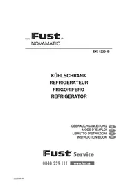 Notice Novamatic EKI1220IB Réfrigérateur