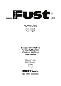 Notice Novamatic EKI1222IB Réfrigérateur