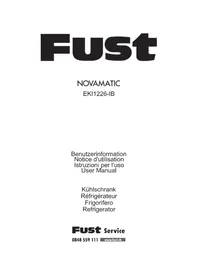 Notice Novamatic EKI 1226IB Réfrigérateur