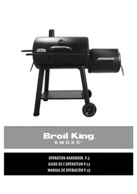 Notice Broil King SMOKE OFFSET CHARCOAL SMOKER Parilla