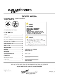 Notice Broil King PORTACHEF PRO Barbecue