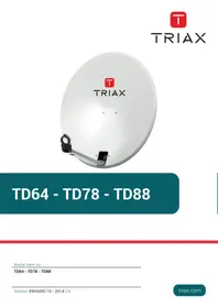 Notice TRIAX TD88 Récepteur satellite