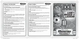 Jumbo Disney Pixar Monsters University 2 in 1 Board Game - Jeu de société
