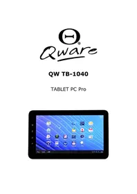 Notice Qware TB1040 Tablette