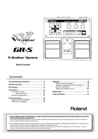 Notice ROLAND GRS Système hifi