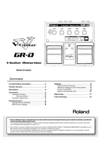 Notice ROLAND GRD Système hifi