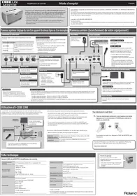 Notice ROLAND CUBE LITE MONITOR Haut-parleur