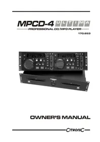 Notice Citronic MPCD4 DJ-Ausrüstung