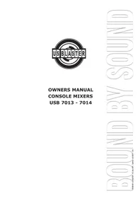 Notice US Blaster USB 7014 Attrezzatura DJ