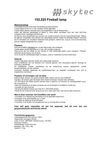 Notice Skytec FIREBALL LAMP Equipement DJ