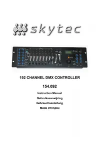 Notice Skytec 192 CHANNEL DMX CONTROLLER Equipement DJ