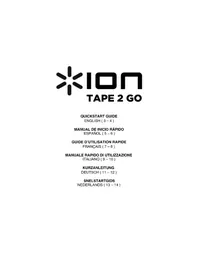 Notice ION TAPE 2 GO Platine_disque
