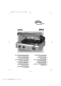 Notice ELTA 2954 Platine_disque